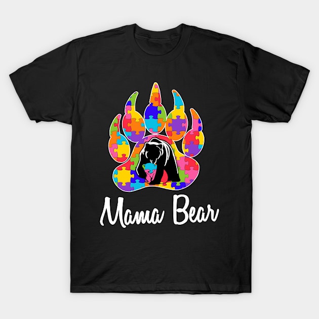 Mama Bear Autism T-Shirt by Guide